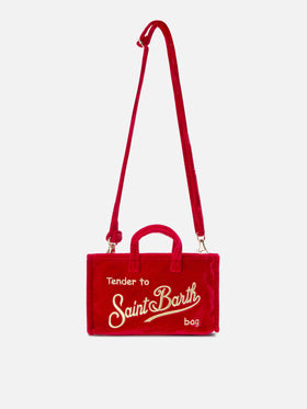 Mini Phone Bag Velvet in red velvet