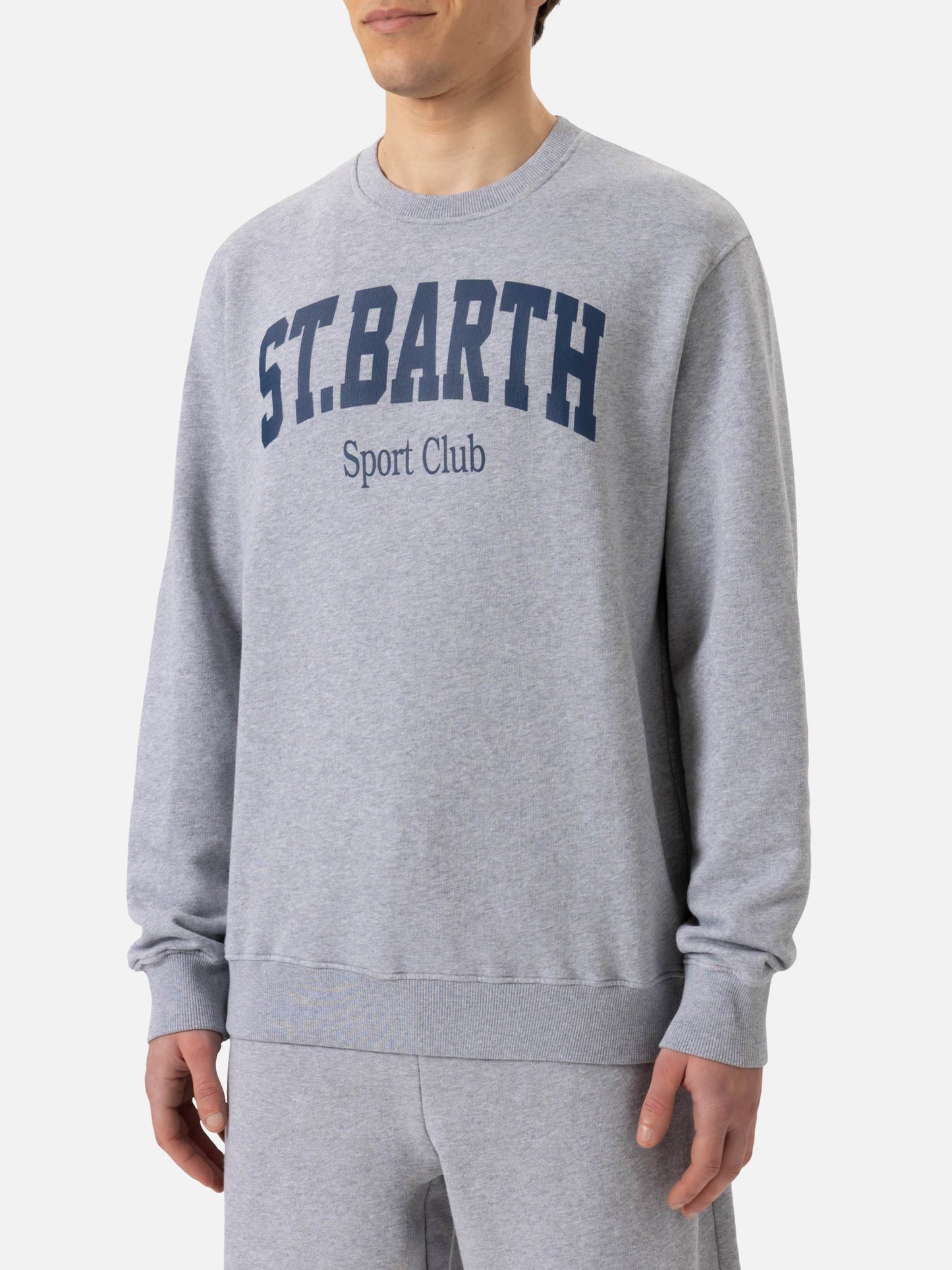 Ponza Rundhals-Sweatshirt aus Baumwolle mit St. Barth Sport Club-Print