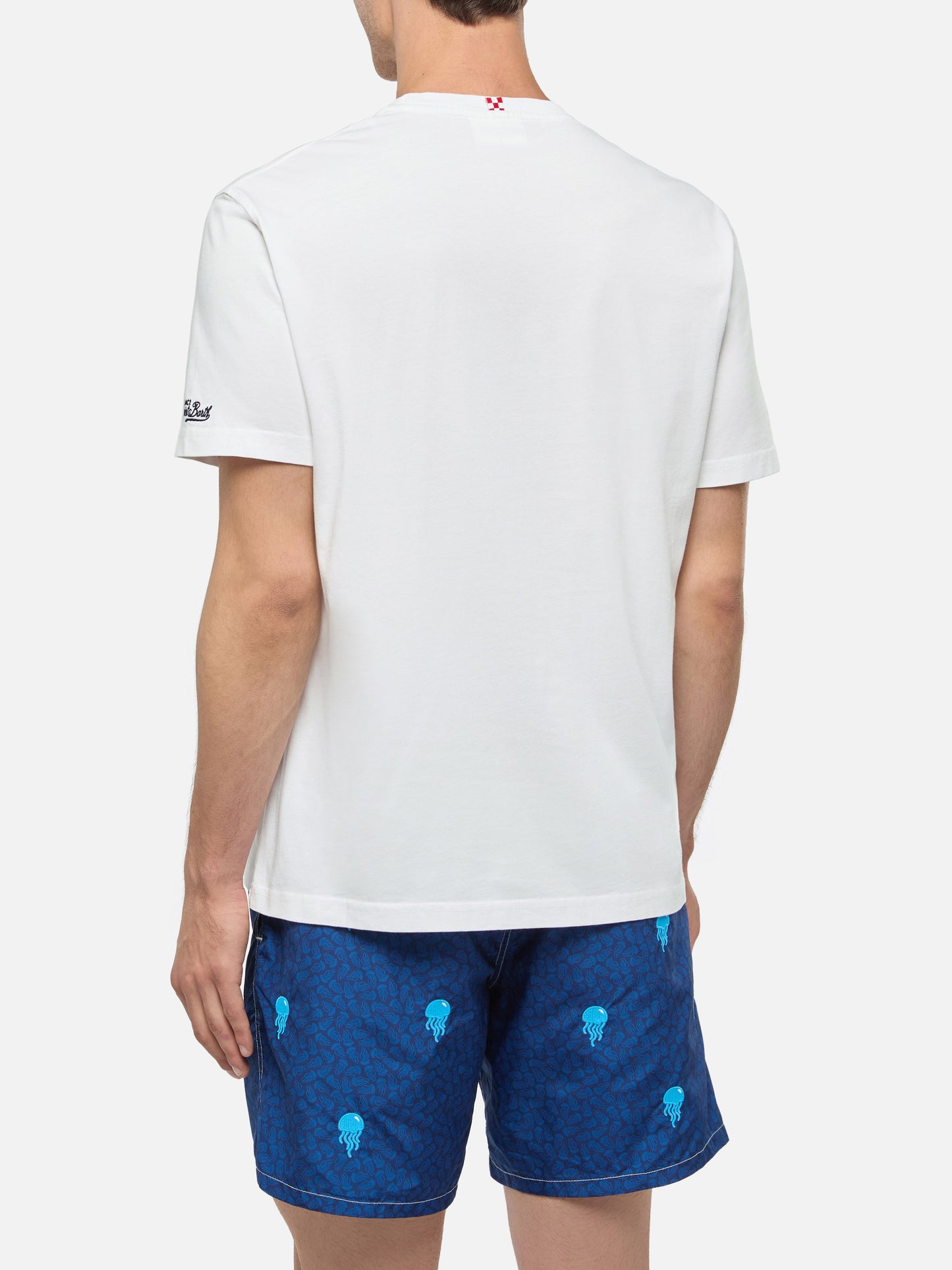 Classic fit cotton jersey t-shirt Portofino with Ancora tu embroidery | INSULTI LUMINOSI SPECIAL EDITION - MC2 Saint Barth