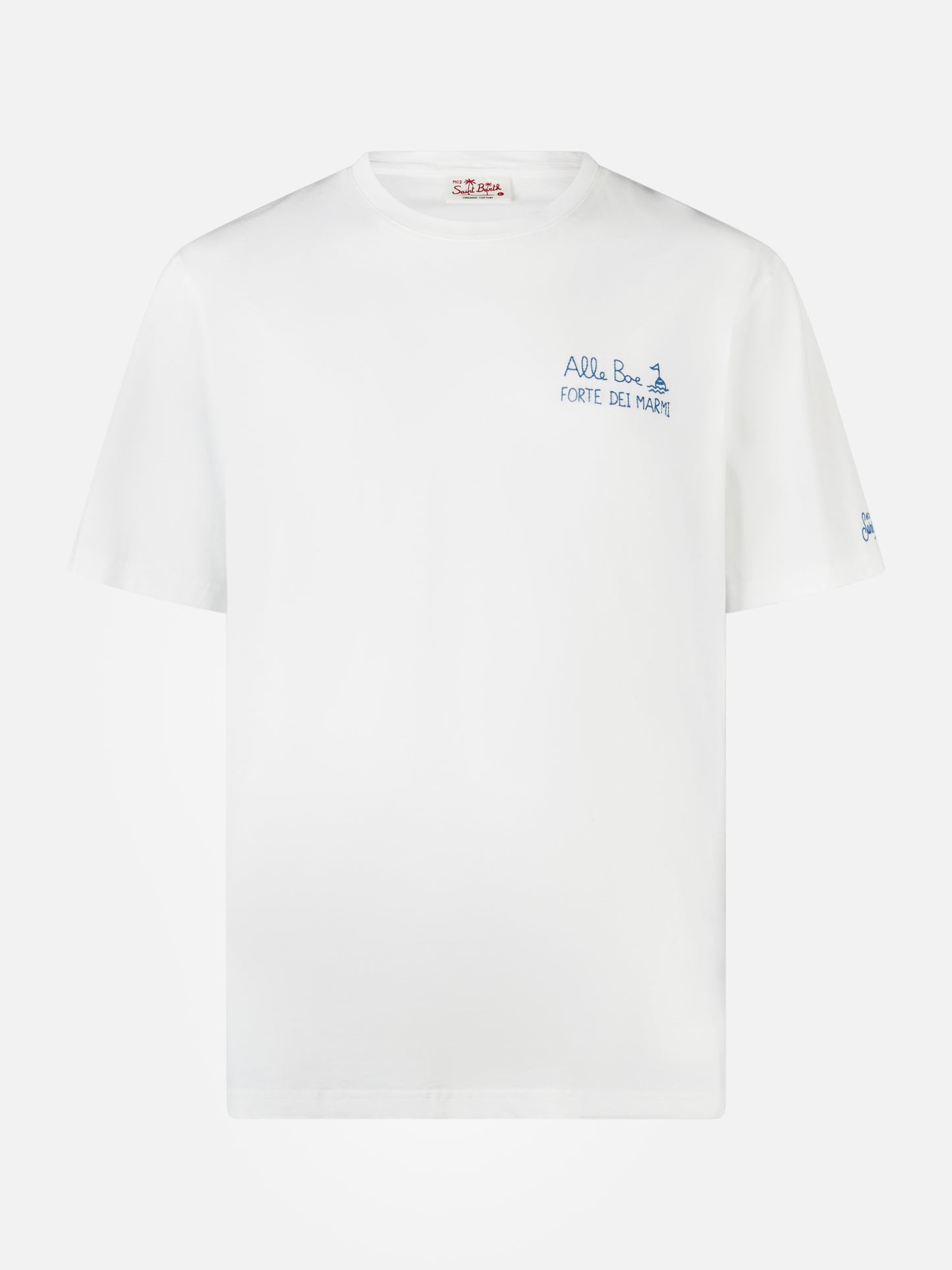 Herren-T-Shirt aus Baumwolljersey im klassischen Schnitt Portofino mit Vado a Forte-Aufdruck | ALLE BOE SPECIAL EDITION