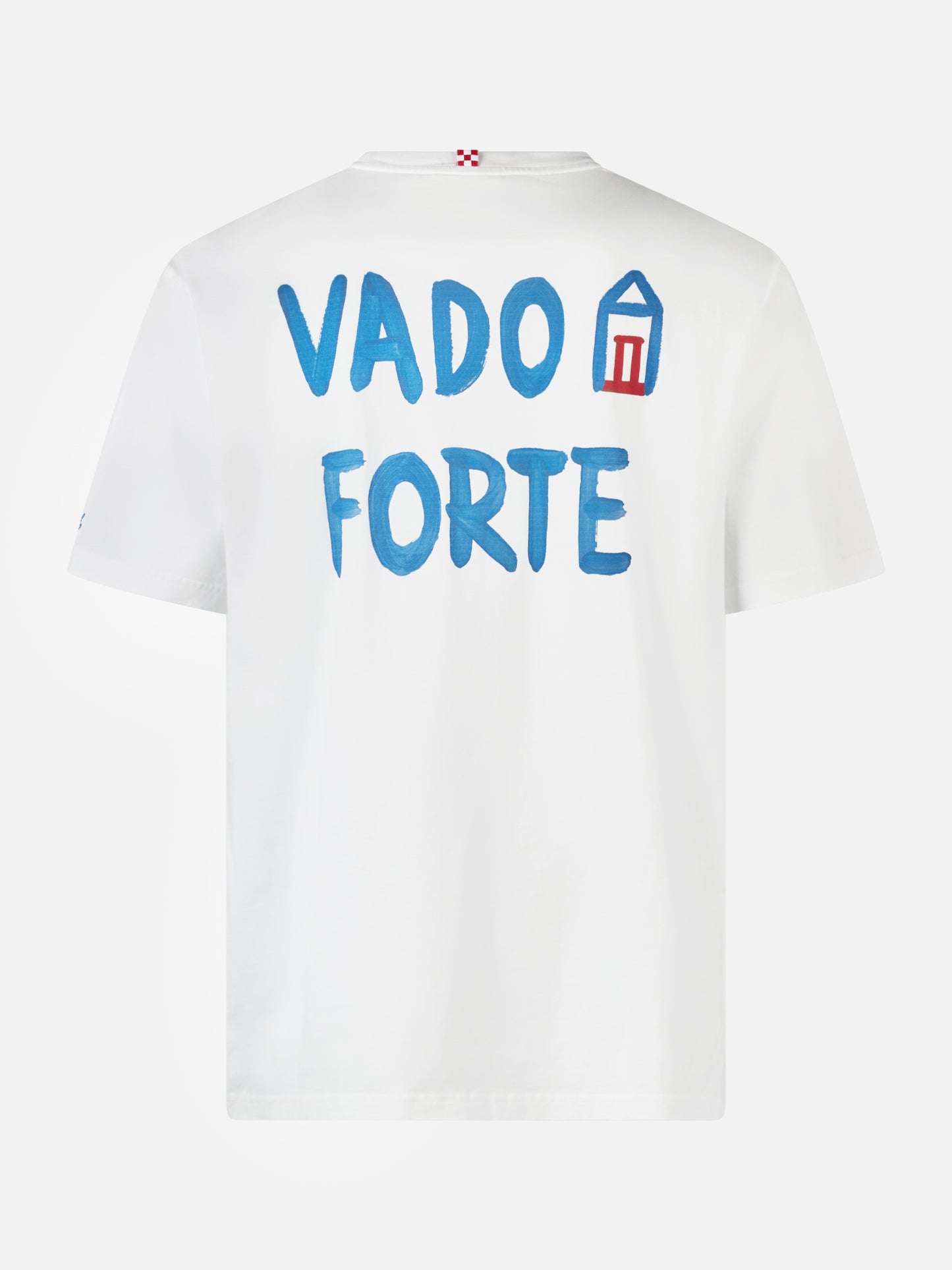 Herren-T-Shirt aus Baumwolljersey im klassischen Schnitt Portofino mit Vado a Forte-Aufdruck | ALLE BOE SPECIAL EDITION