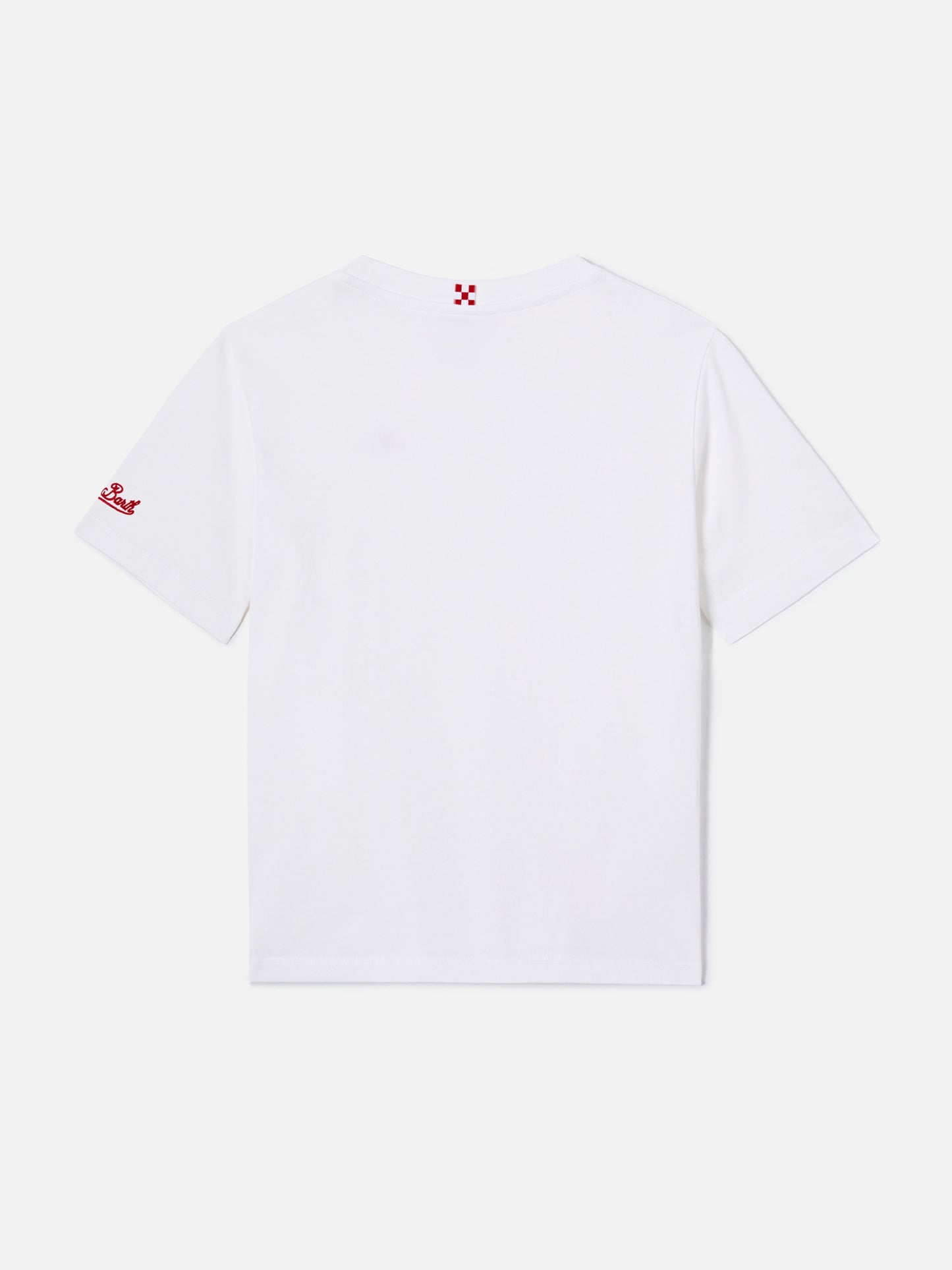 Portofino Jr white t-shirt My Dad is Superman embroidery | Special edition