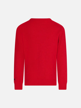 Kinderpullover mit Rundhalsausschnitt und weihnachtlichem Snoopy-Aufdruck | SNOOPY – PEANUTS™ SONDEREDITION