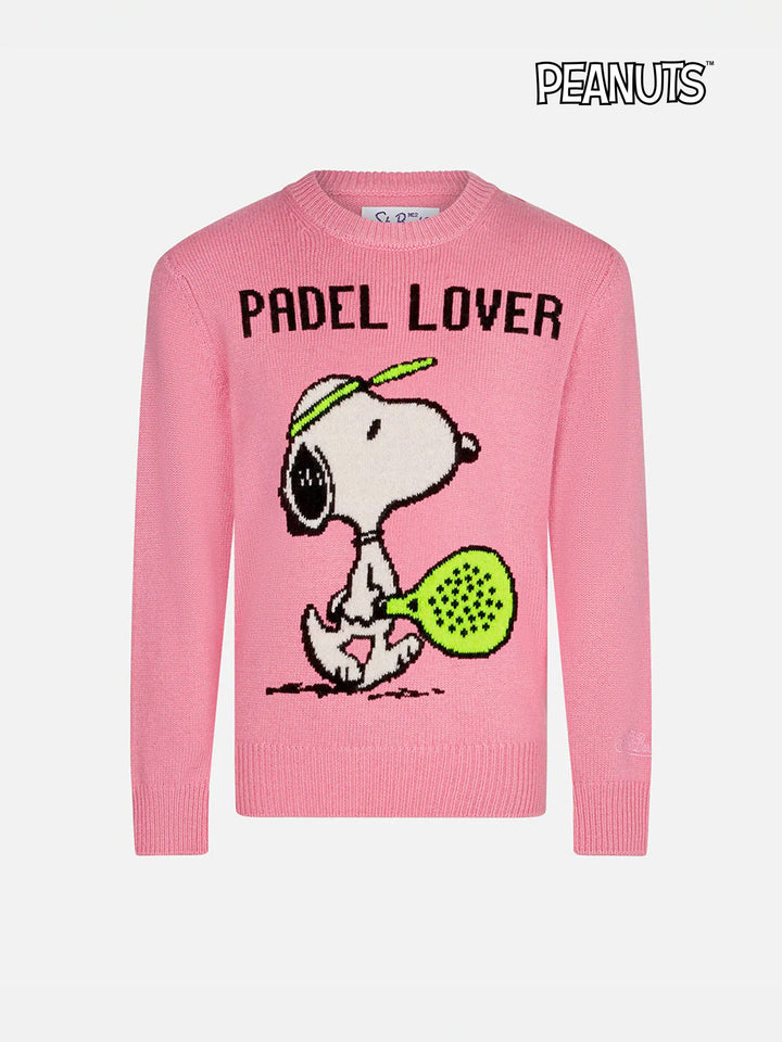 Maglione da bimba girocollo con jacquard Snoopy Padel | SNOOPY PEANUTS™ EDIZIONE SPECIALE