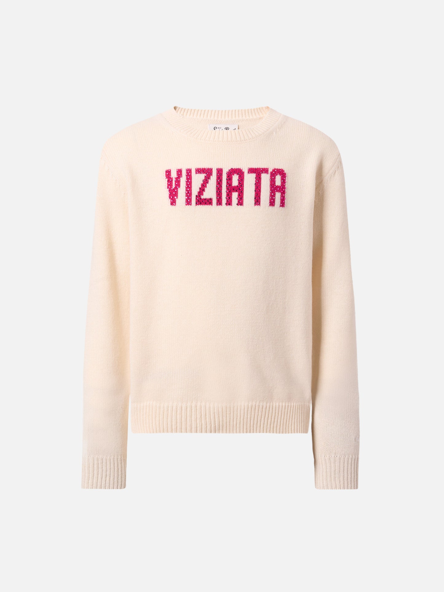 Maglione Princess in misto cashmere con applicazione strass Viziata