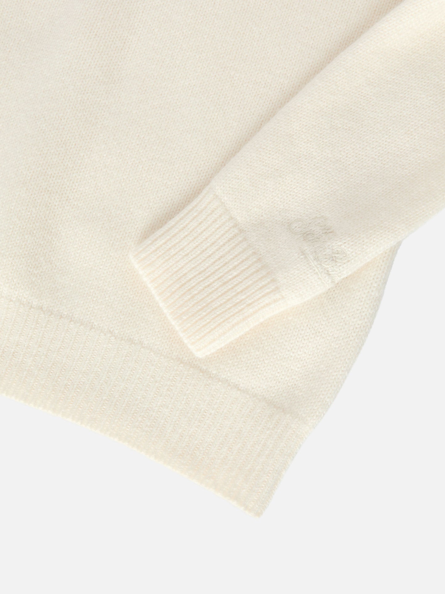 Girocollo Princess in misto cashmere con jacquard Piccola Peste