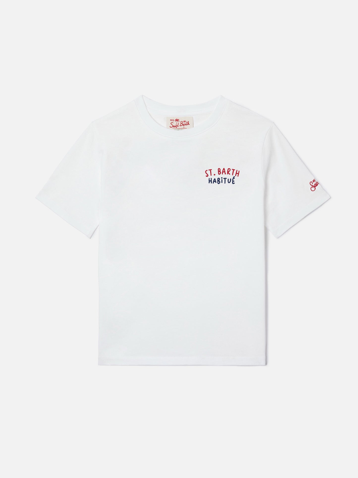 T-shirt Portland Jr con ricamo Habitué su fronte e retro