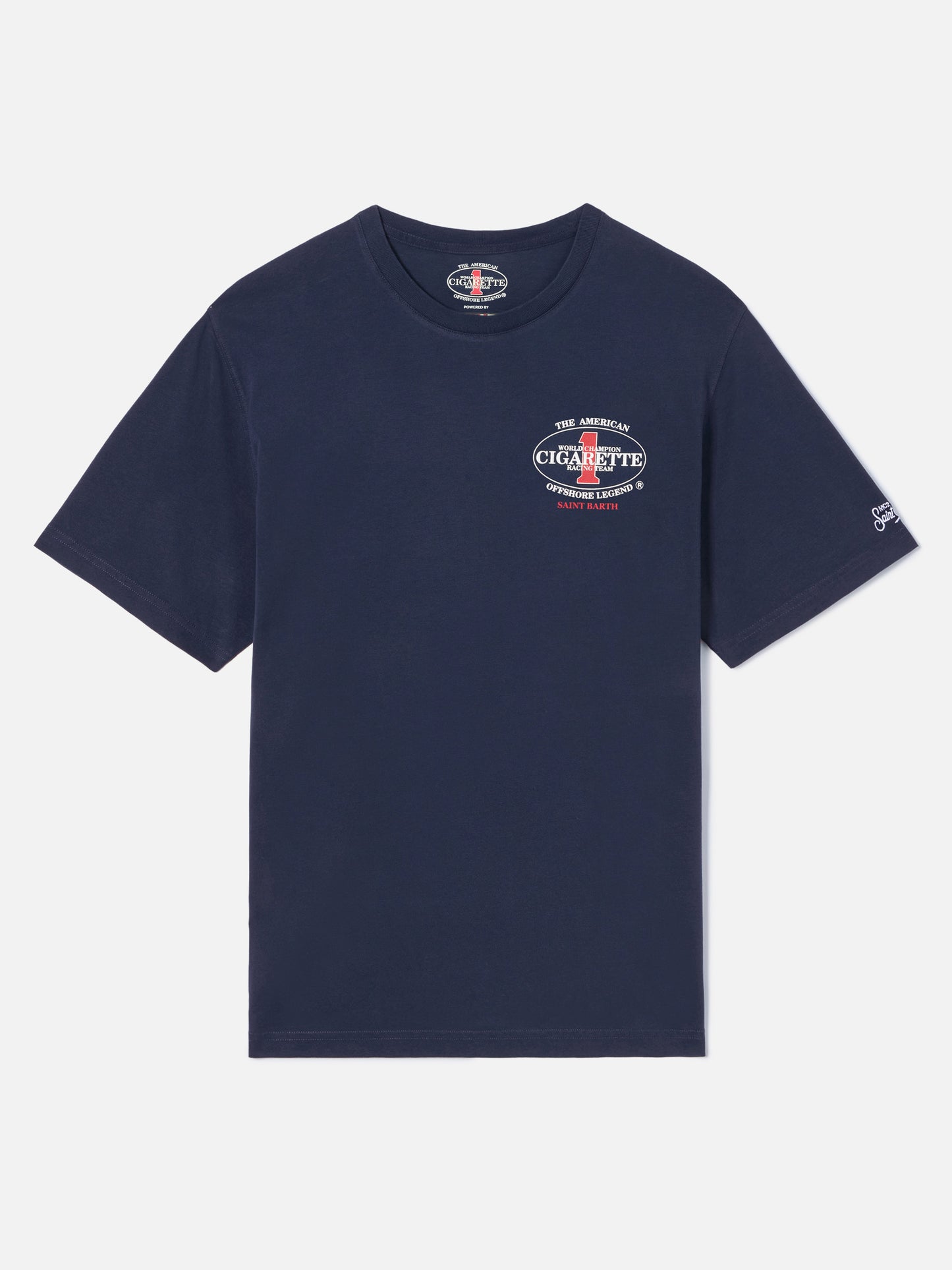 T-shirt Portland blu con stampa Cigarette Racing | Special Edition