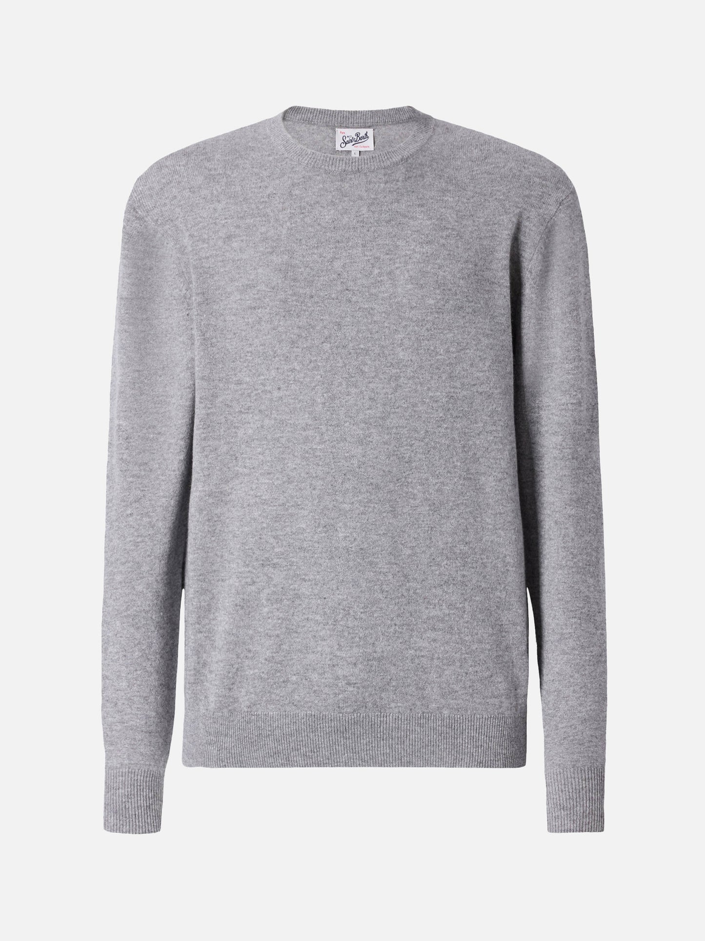 Maglione Regent in 100% CASHMERE grigio melange