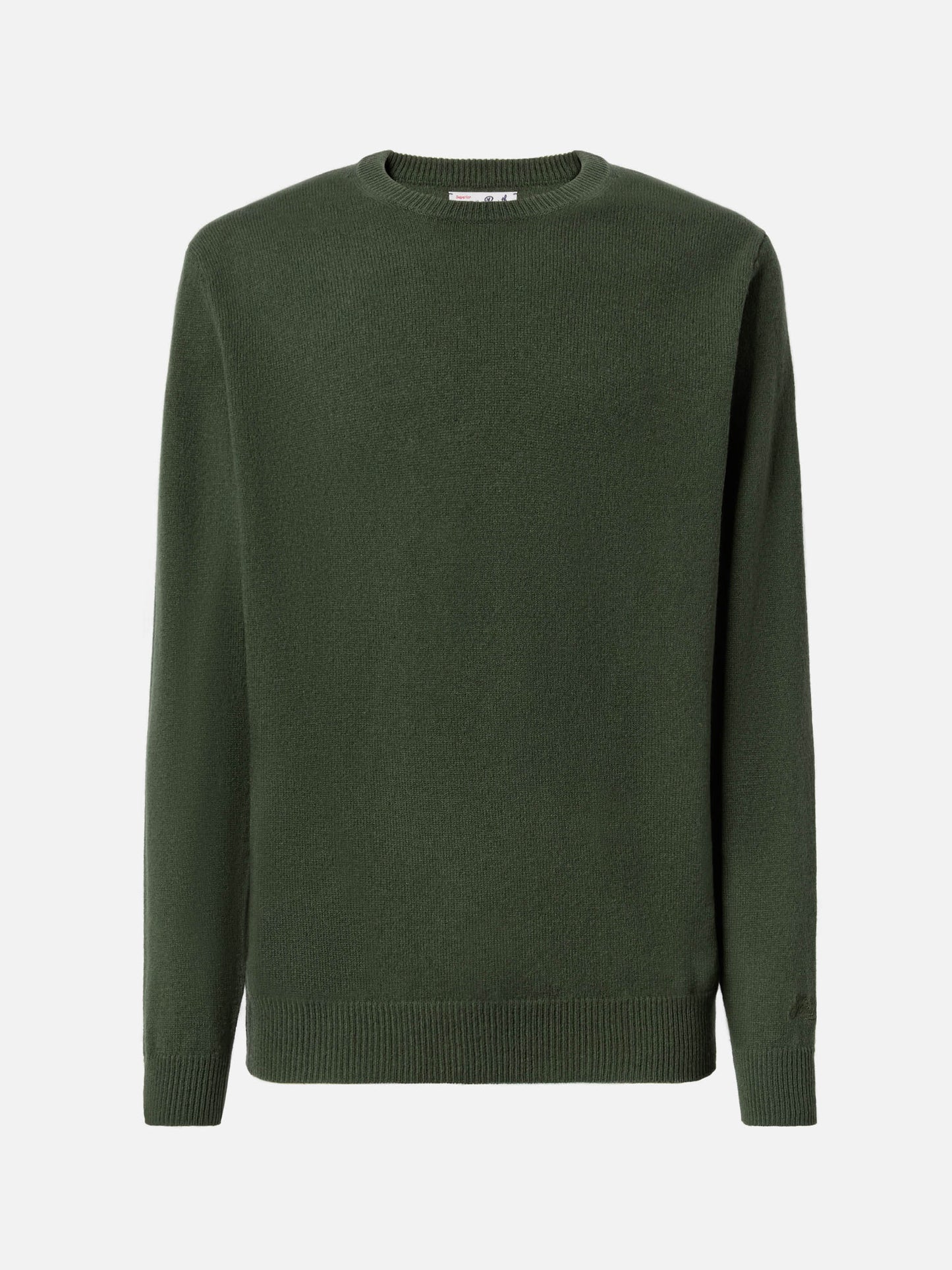 Maglione Regent in 100% lambswool verde militare