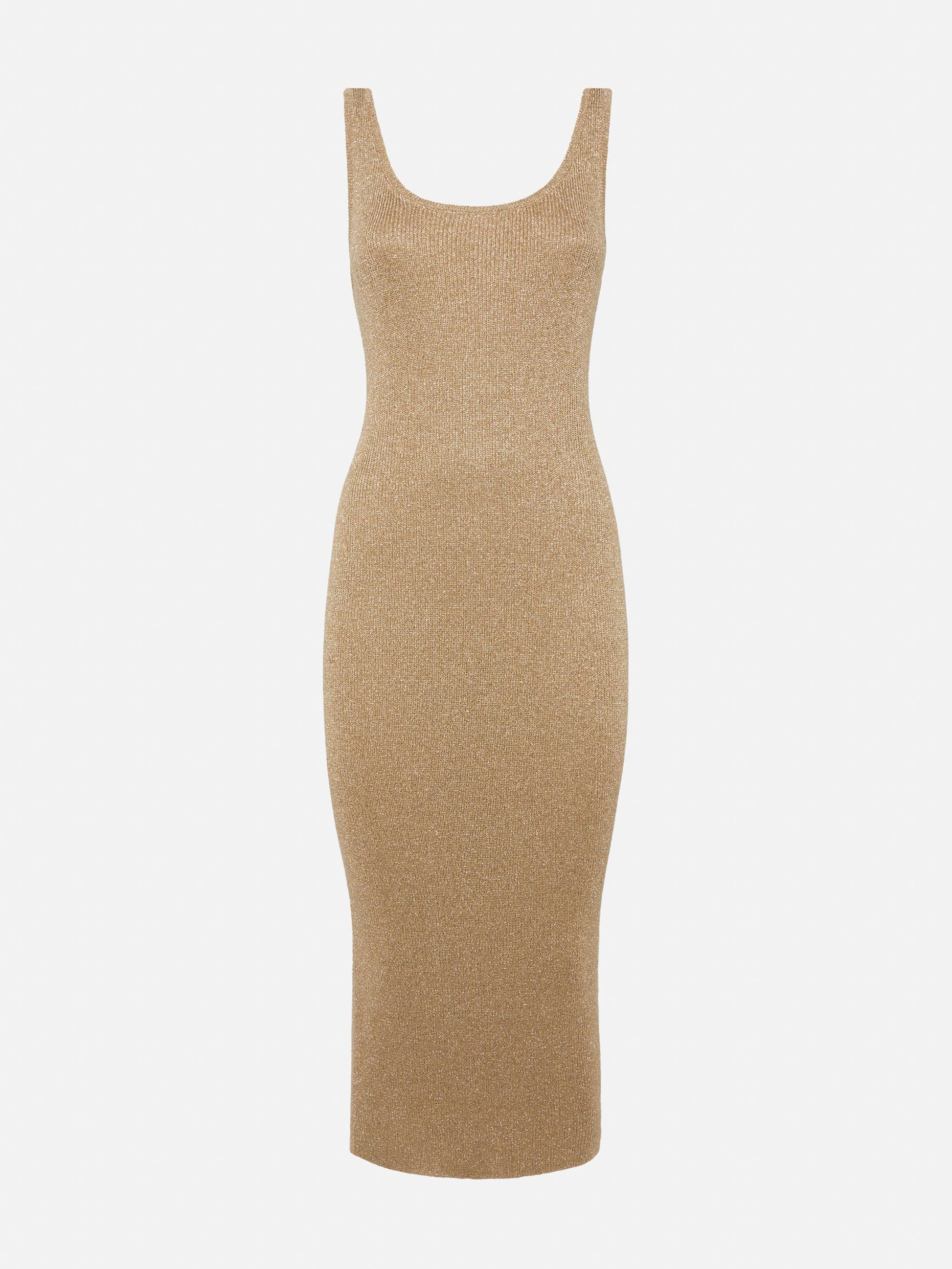 Ronan gold lurex maxi dress - MC2 Saint Barth
