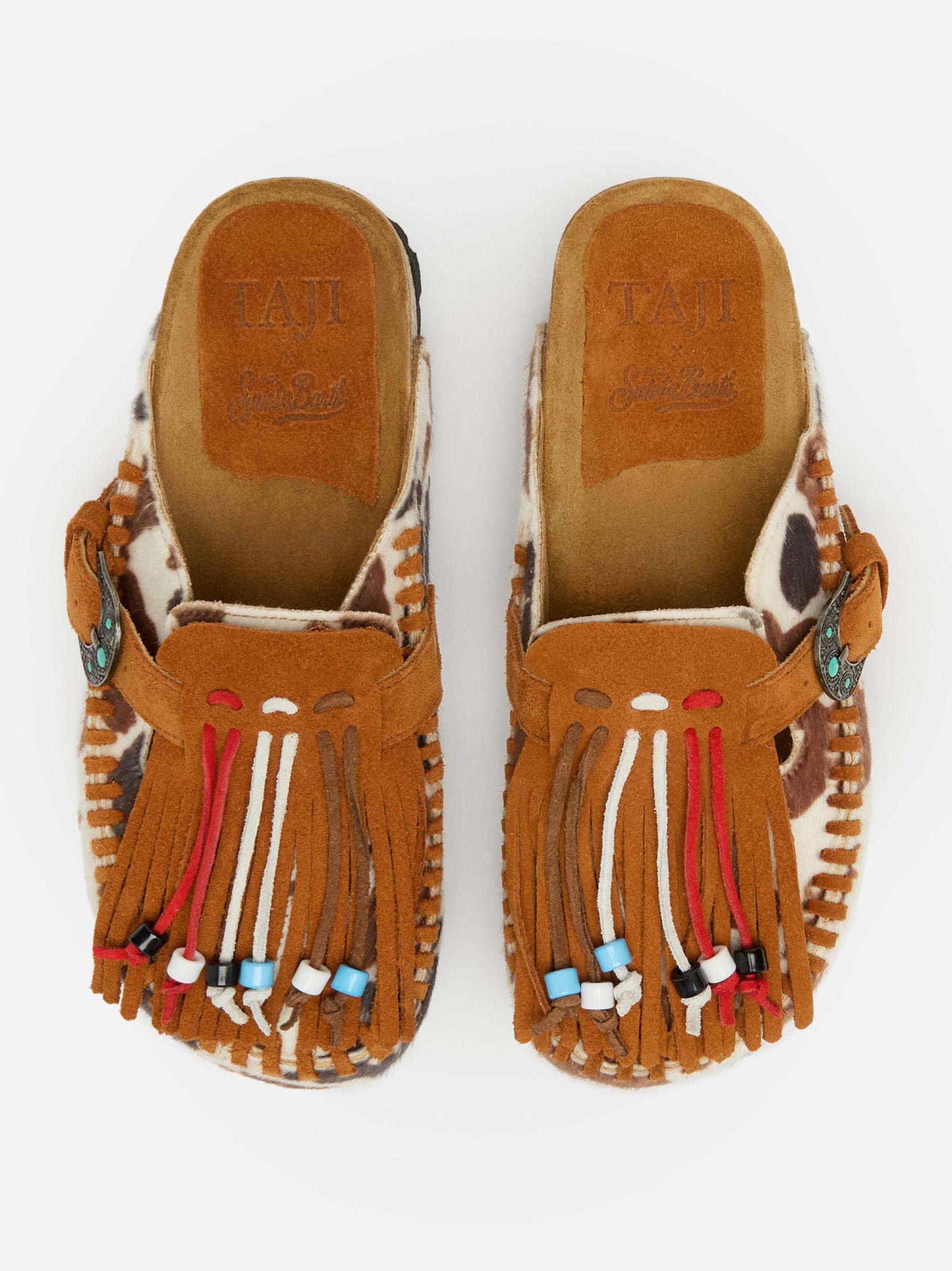 Caribe sandals in cavallino muccato | TAJI SPECIAL EDITION