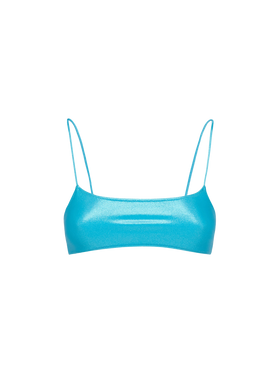 Lamina turquoise bralette beach top Sadie - MC2 Saint Barth