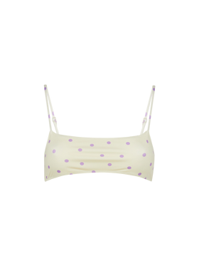 Sadie bralette top with polka dots print - MC2 Saint Barth