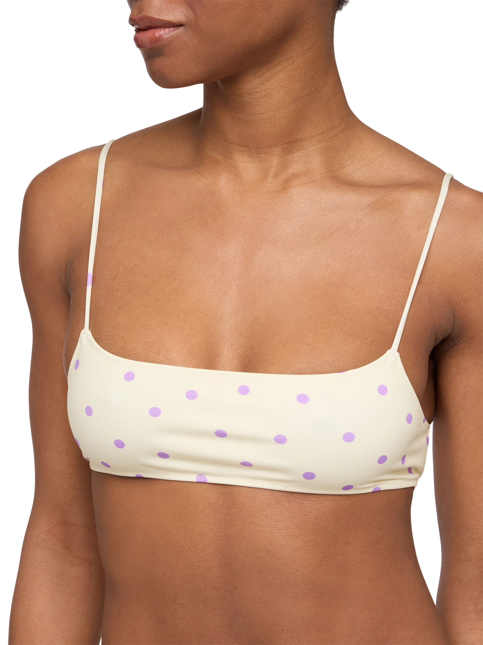 Sadie bralette top with polka dots print - MC2 Saint Barth