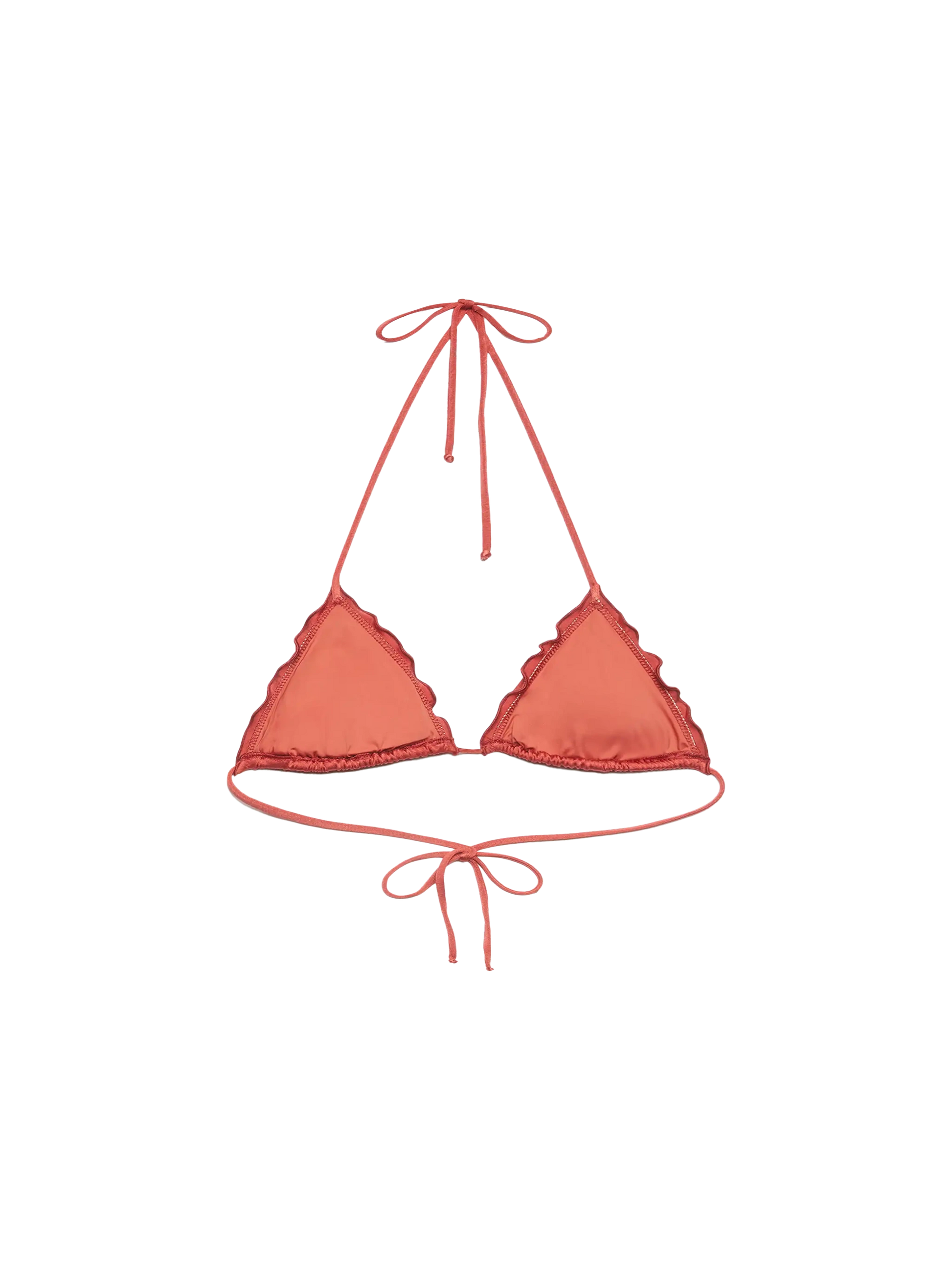 Sagittarius shimmer brick red classic triangle top - MC2 Saint Barth