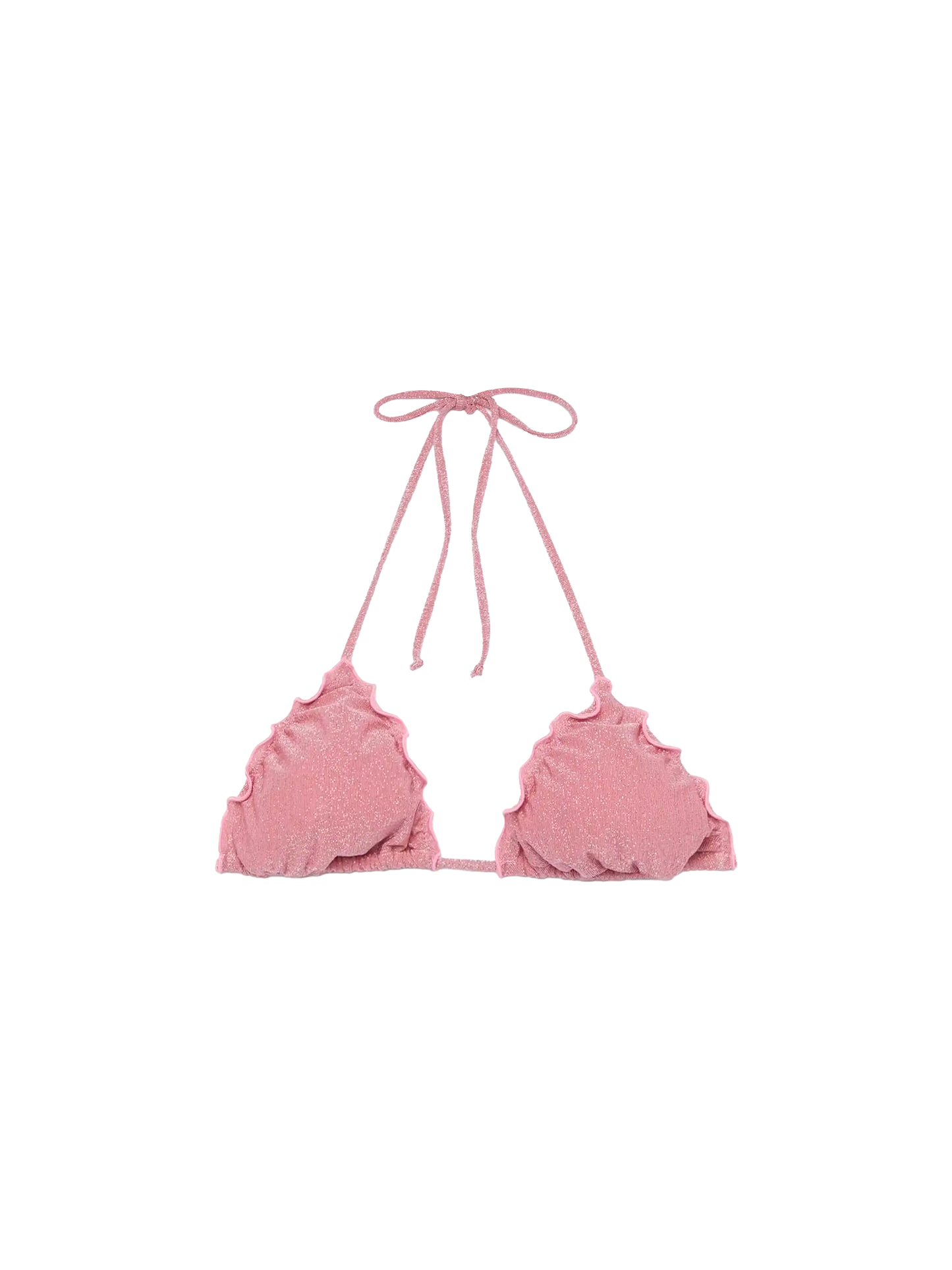 Sagittarius pink lurex classic triangle top