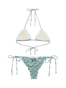 Classic triangle bikini Sagittarius Miami with floral print - MC2 Saint Barth