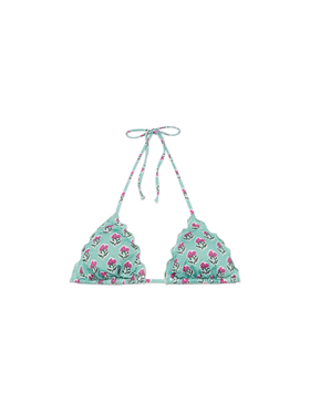 Sagittarius classic triangle top with floral print - MC2 Saint Barth