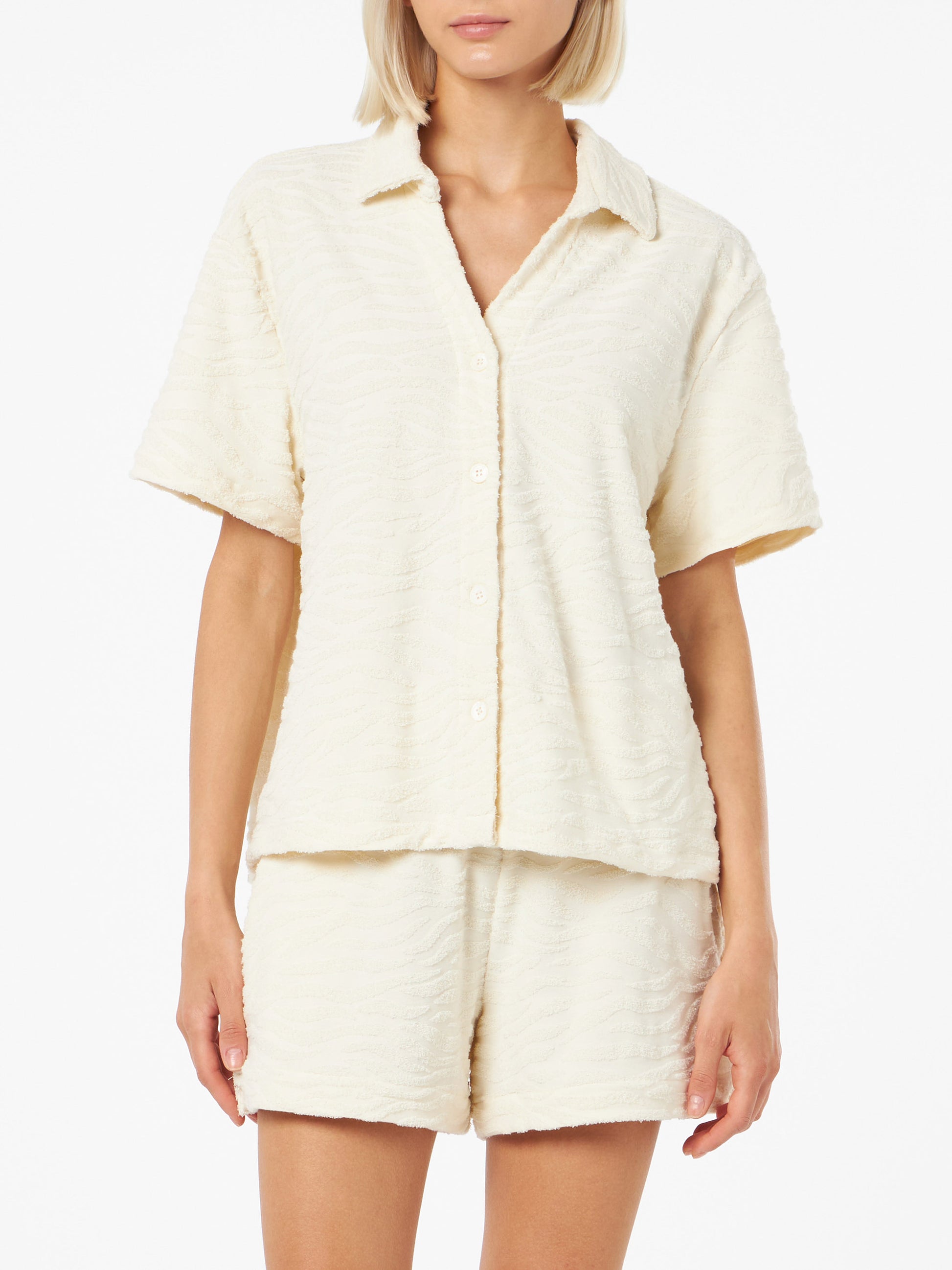 Woman terry cotton shirt Sheila - MC2 Saint Barth