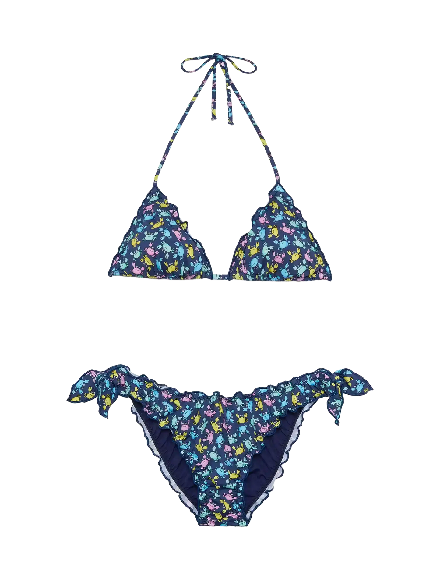 Sarius bikini triangolo classico con stampa granchio