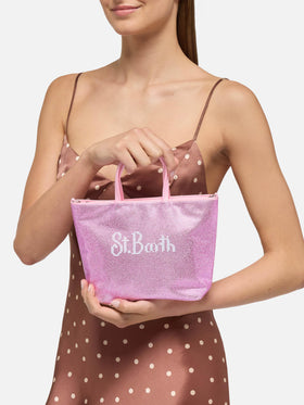 Strass Mini Bag with pink rhinestones - MC2 Saint Barth