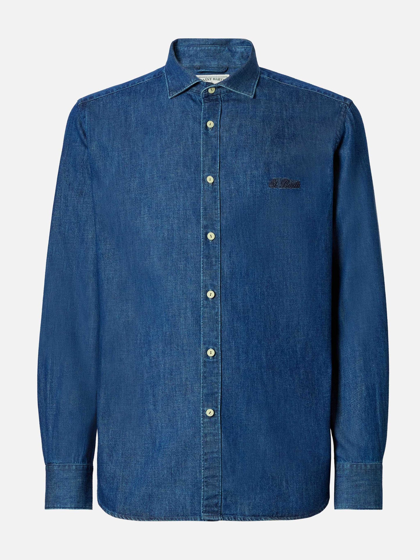 Camicia Seefeld in denim con collo classico