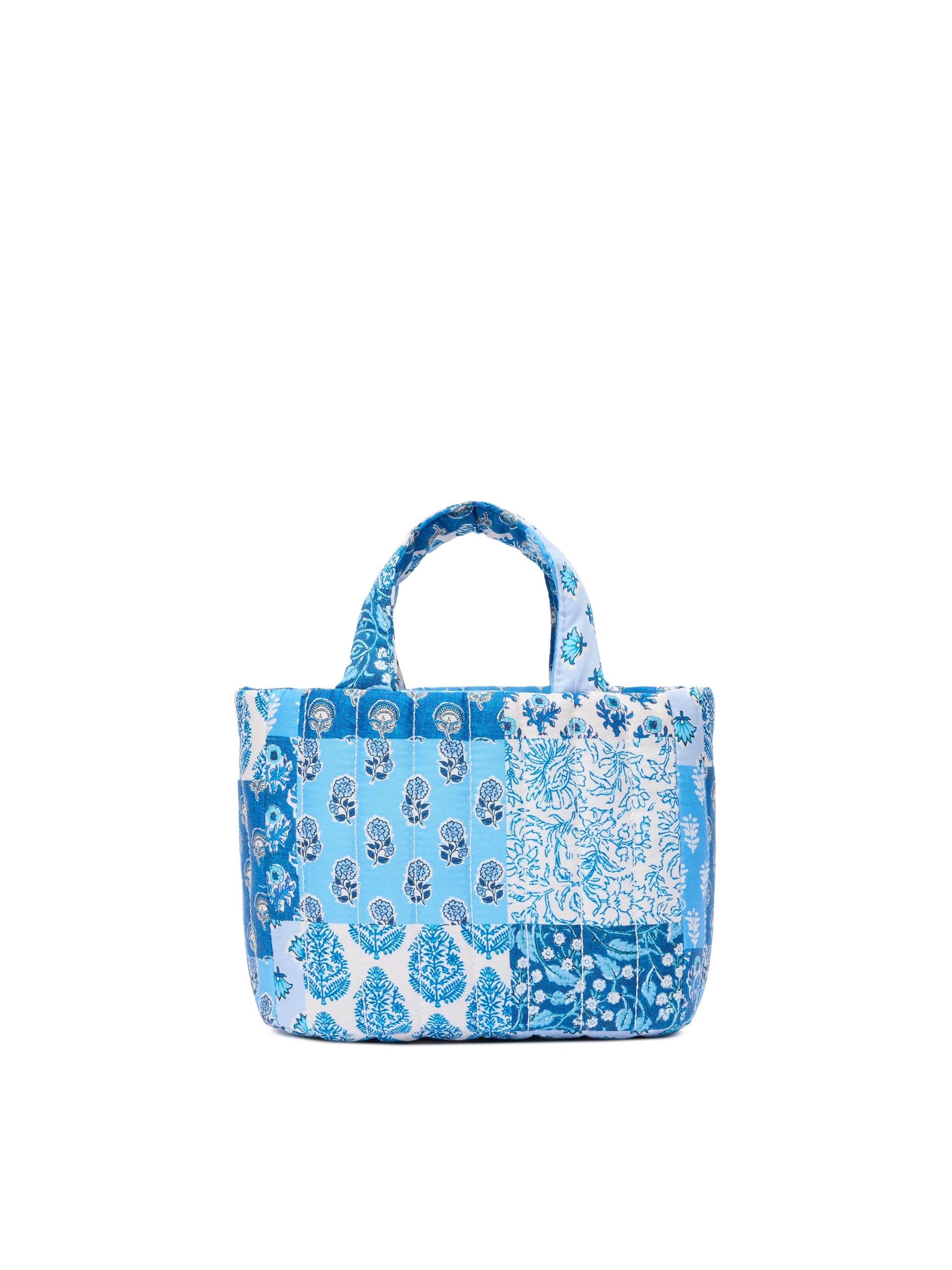 Blue flower quilted Soft Tote Mini bag - MC2 Saint Barth