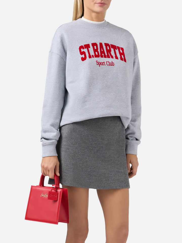 Borsa a mano Shop Bag Mini in pelle rossa