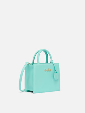 Shop Bag Mini in water green leather