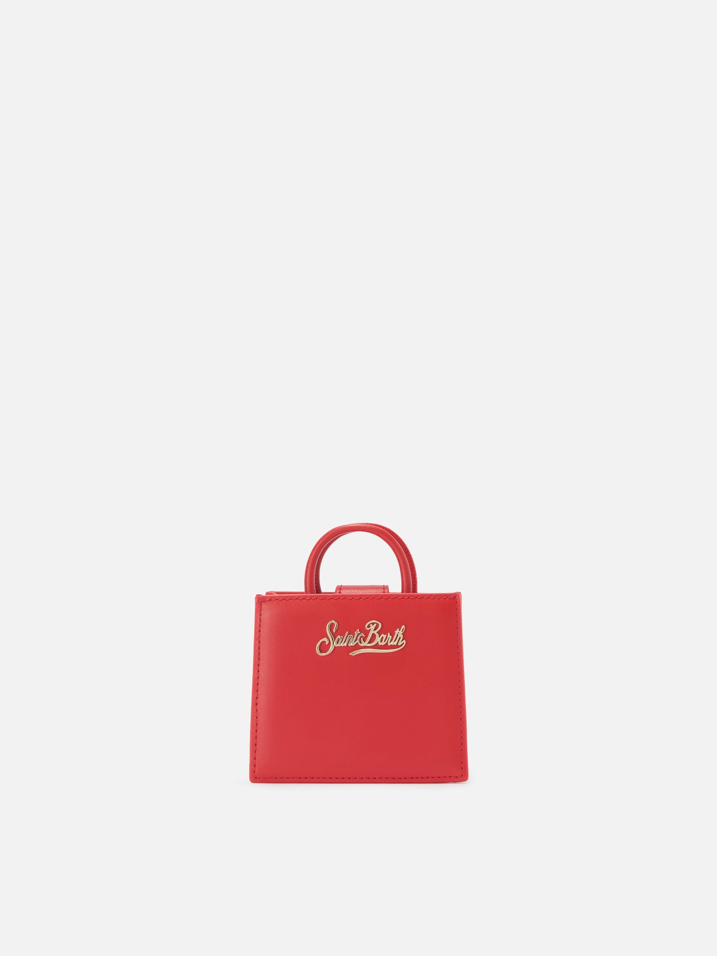 Shop Bag Micro Handbag in red leather