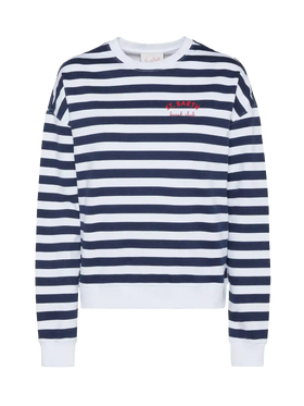 Stardust light cotton sweatshirt with St. Barth beach club embroidery - MC2 Saint Barth