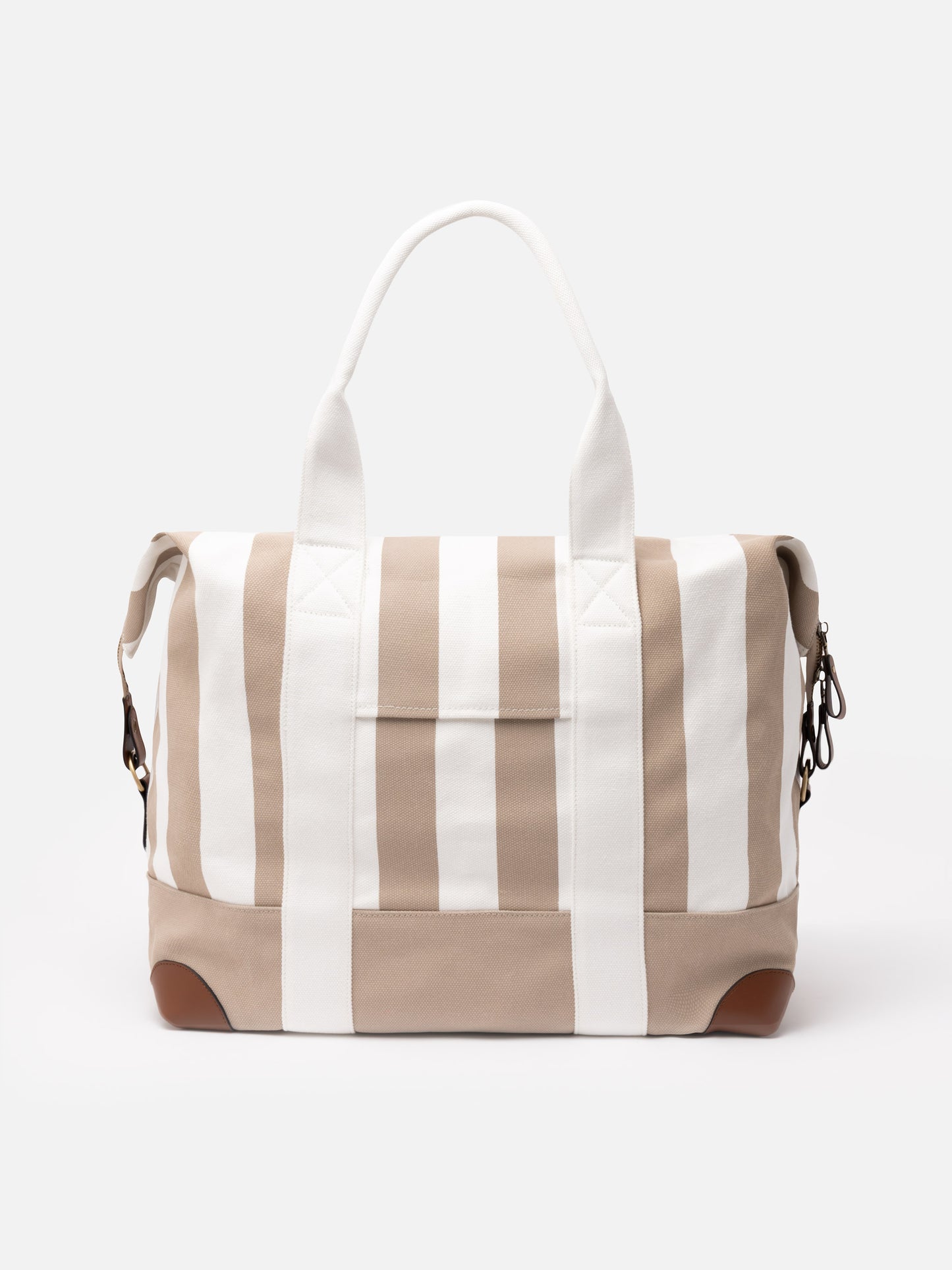 Reisetasche aus Baumwollcanvas mit Streifenmuster