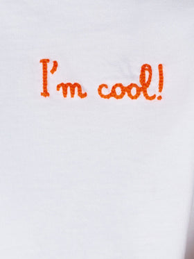 Baumwoll-T-Shirt für Jungen mit „I'm cool“-Stickerei vorne und Snoopy auf der Rückseite | PEANUTS™ SONDEREDITION