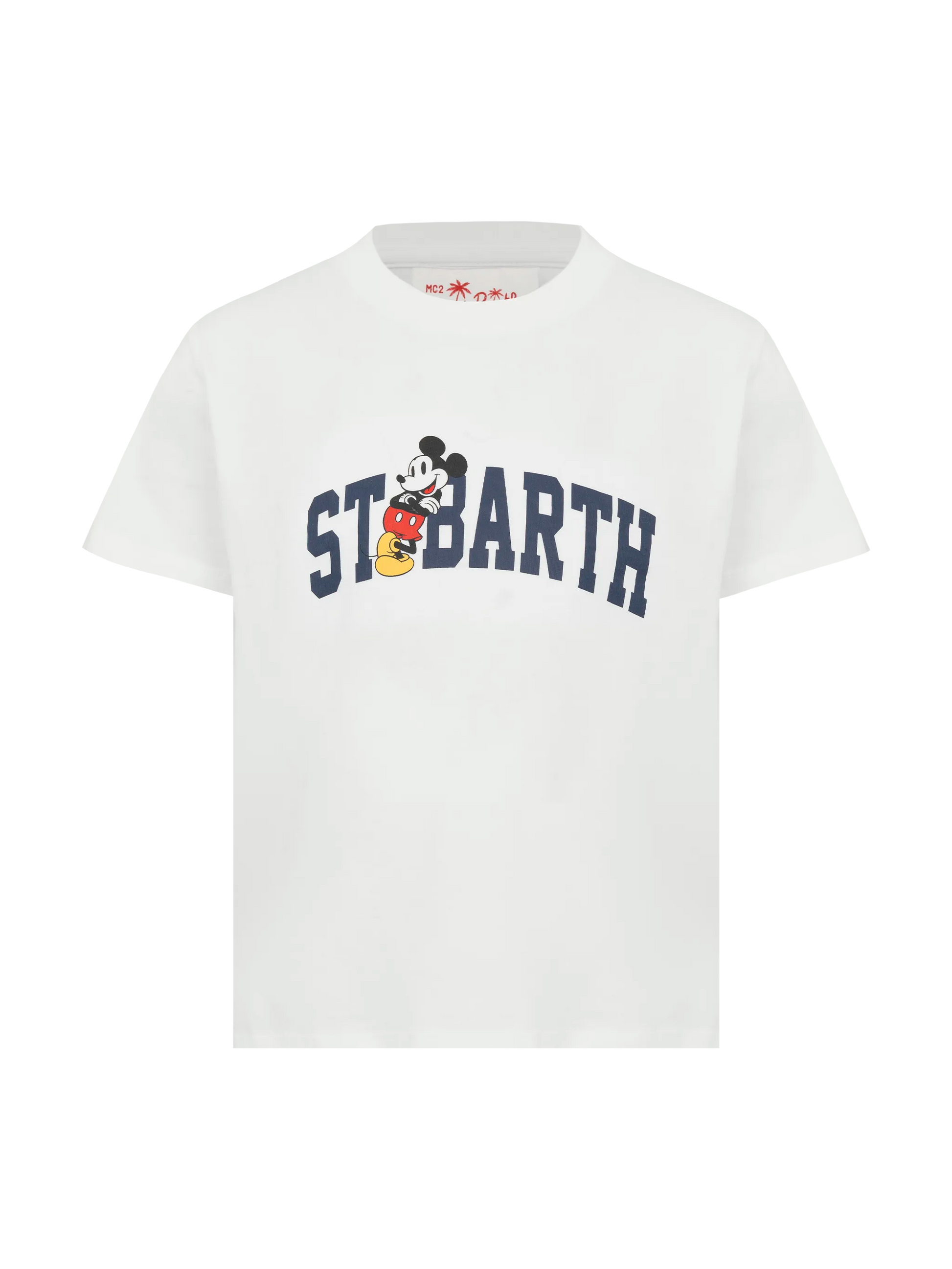 Cotton t-shirt with St. Barth Mickey Mouse print | DISNEY® SPECIAL EDITION - MC2 Saint Barth