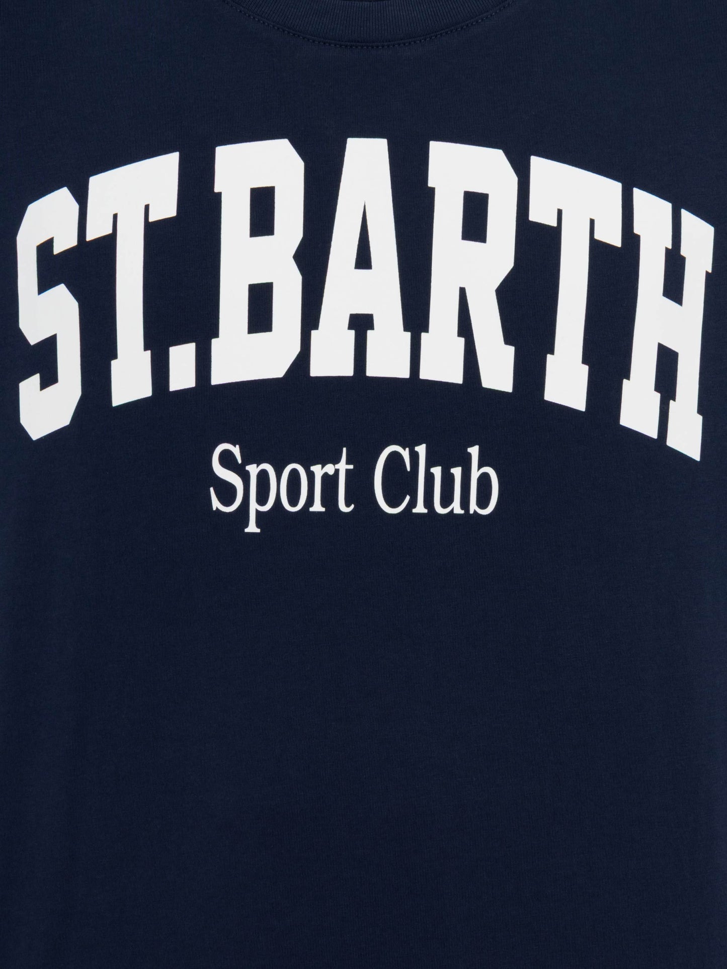 T-shirt Man in cotone organico con stampa St. Barth Sport Club