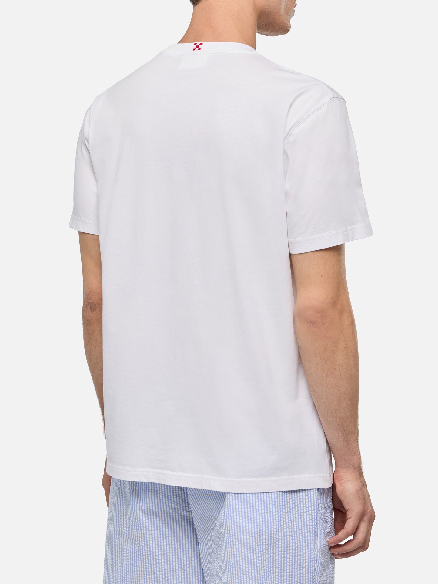 Cotton T-shirt with car print and Run out with me embroidery - MC2 Saint Barth