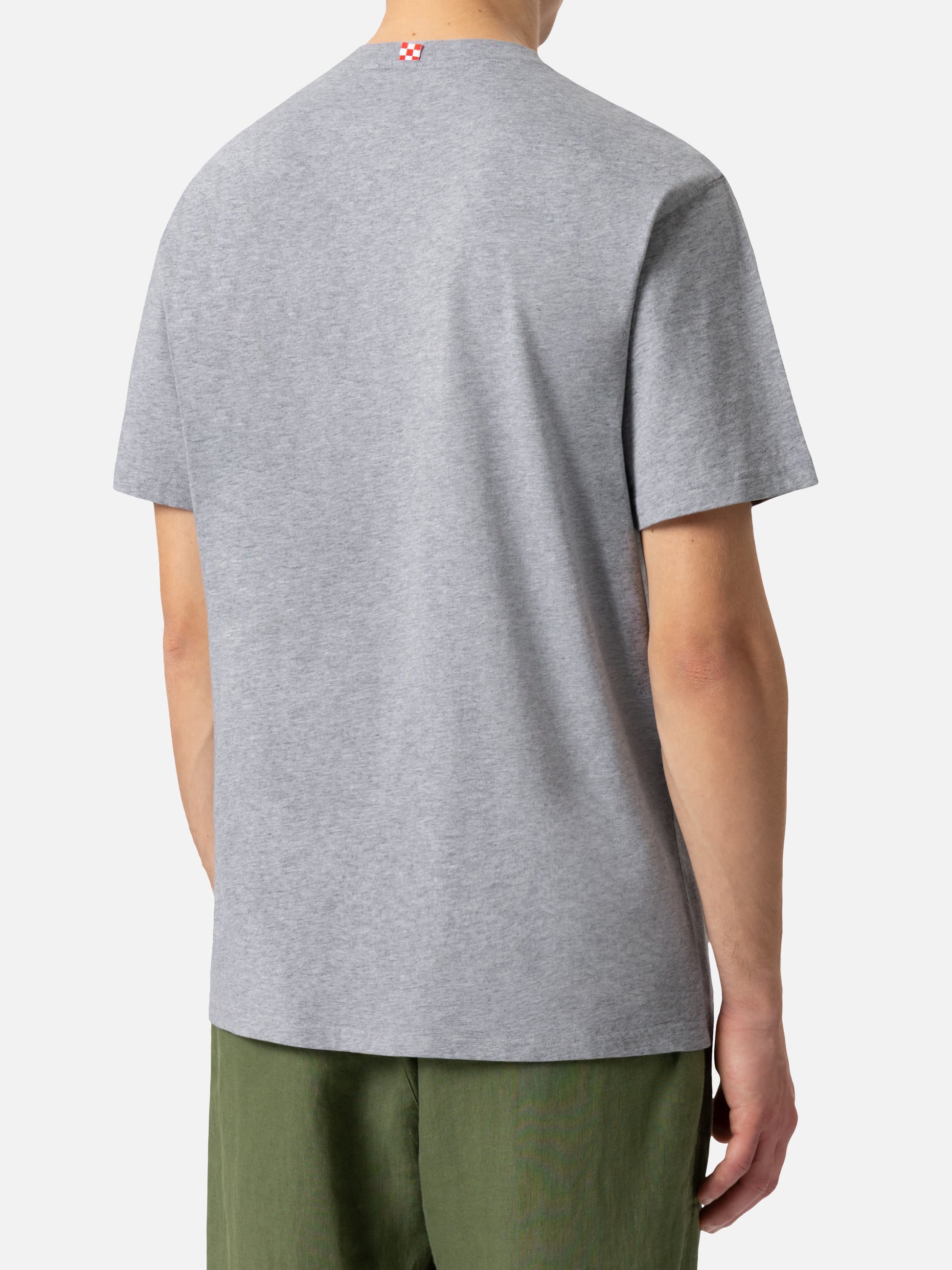 Organic cotton T-shirt with St. Barth tennis club print - MC2 Saint Barth