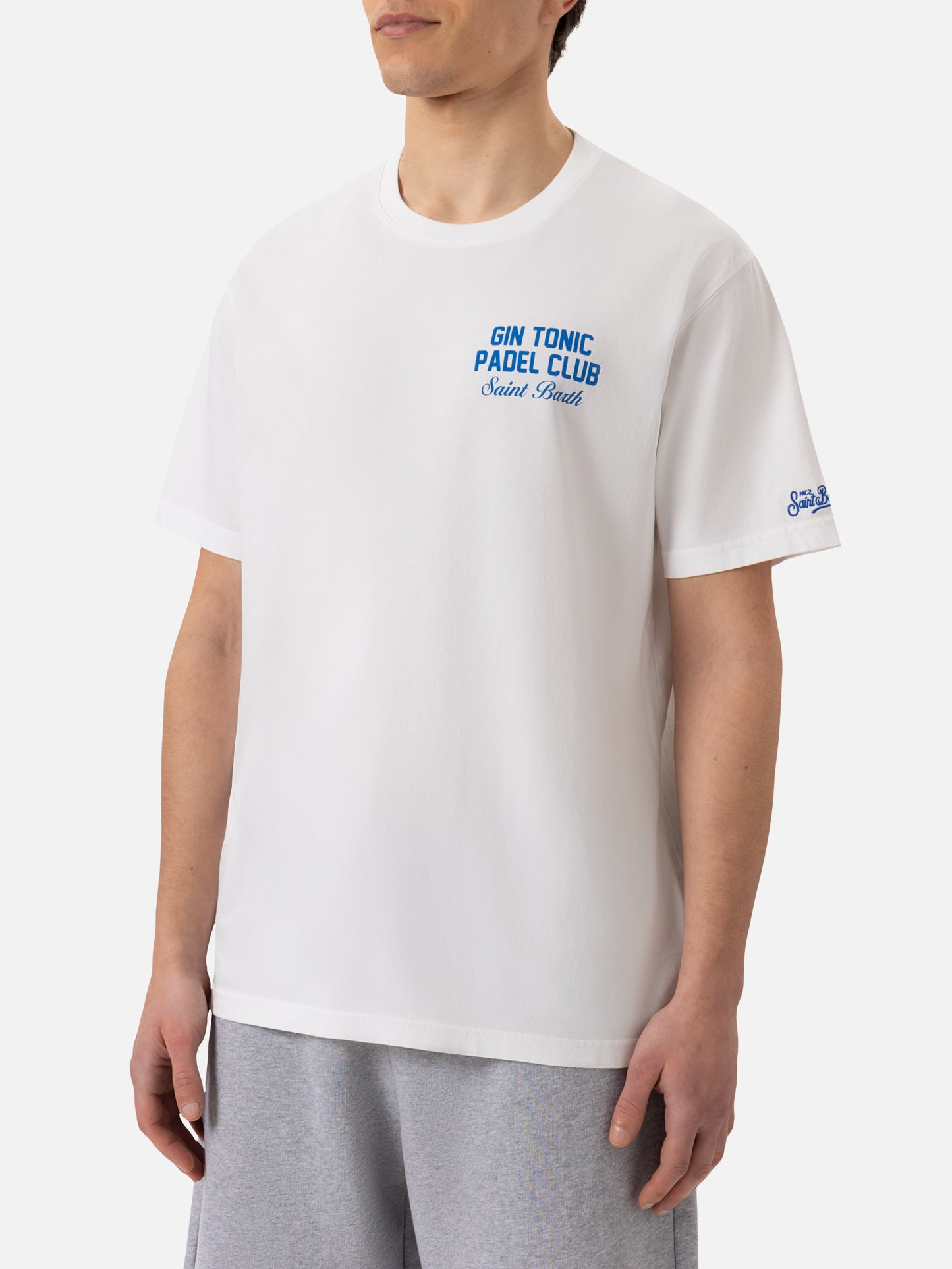 Cotton T-shirt with Gin Tonic Padel Club print - MC2 Saint Barth