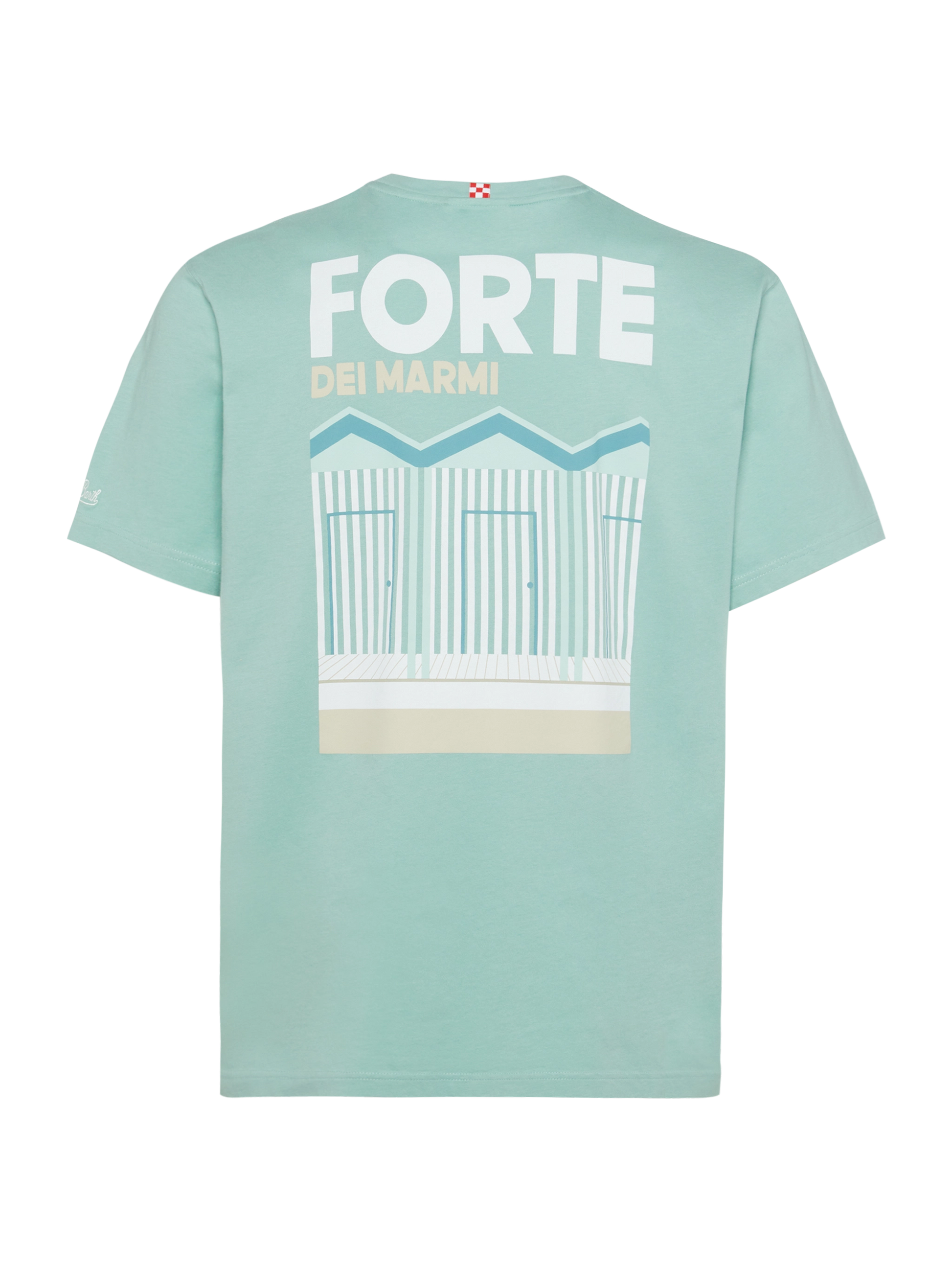 Cotton T-shirt with Forte postcard print - MC2 Saint Barth