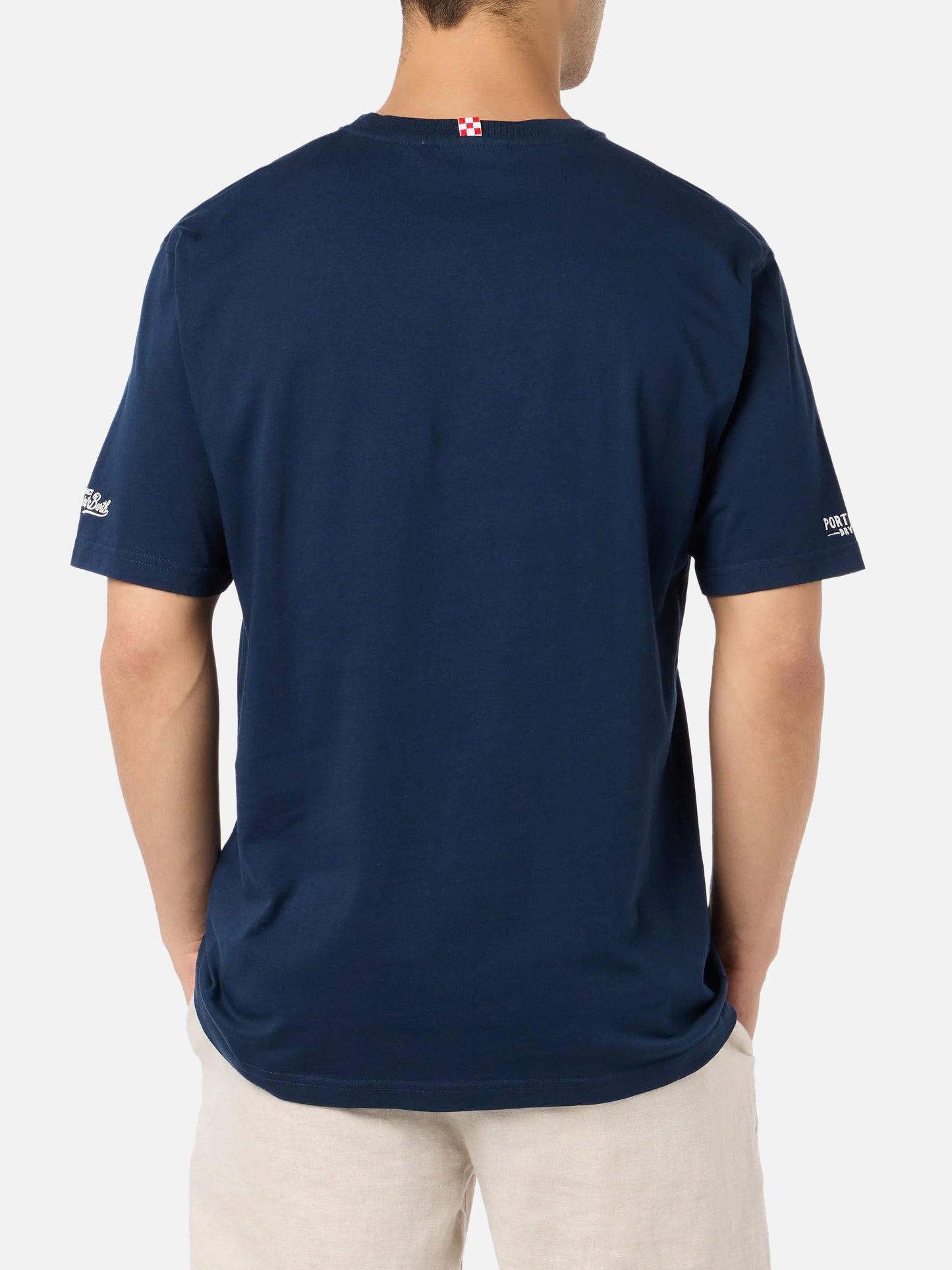 Portofino Bay Martini t-shirt with print in blue | Special Edition