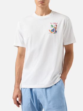 Cotton T-shirt with Scrooge print and Fa Caldo embroidery | DISNEY® SPECIAL EDITION