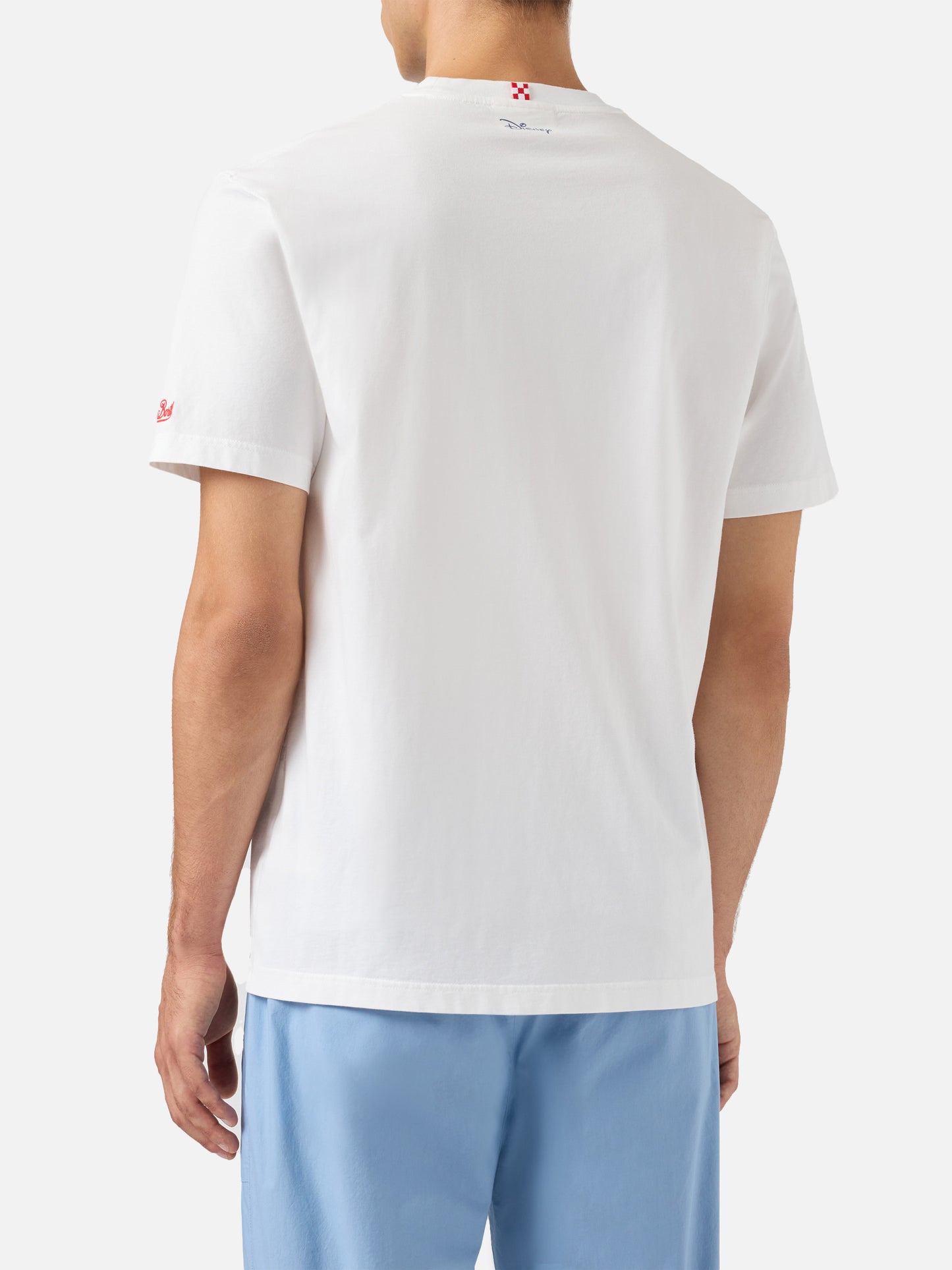 Baumwoll-T-Shirt mit Scrooge-Print und Fa-Caldo-Stickerei | DISNEY® SONDEREDITION