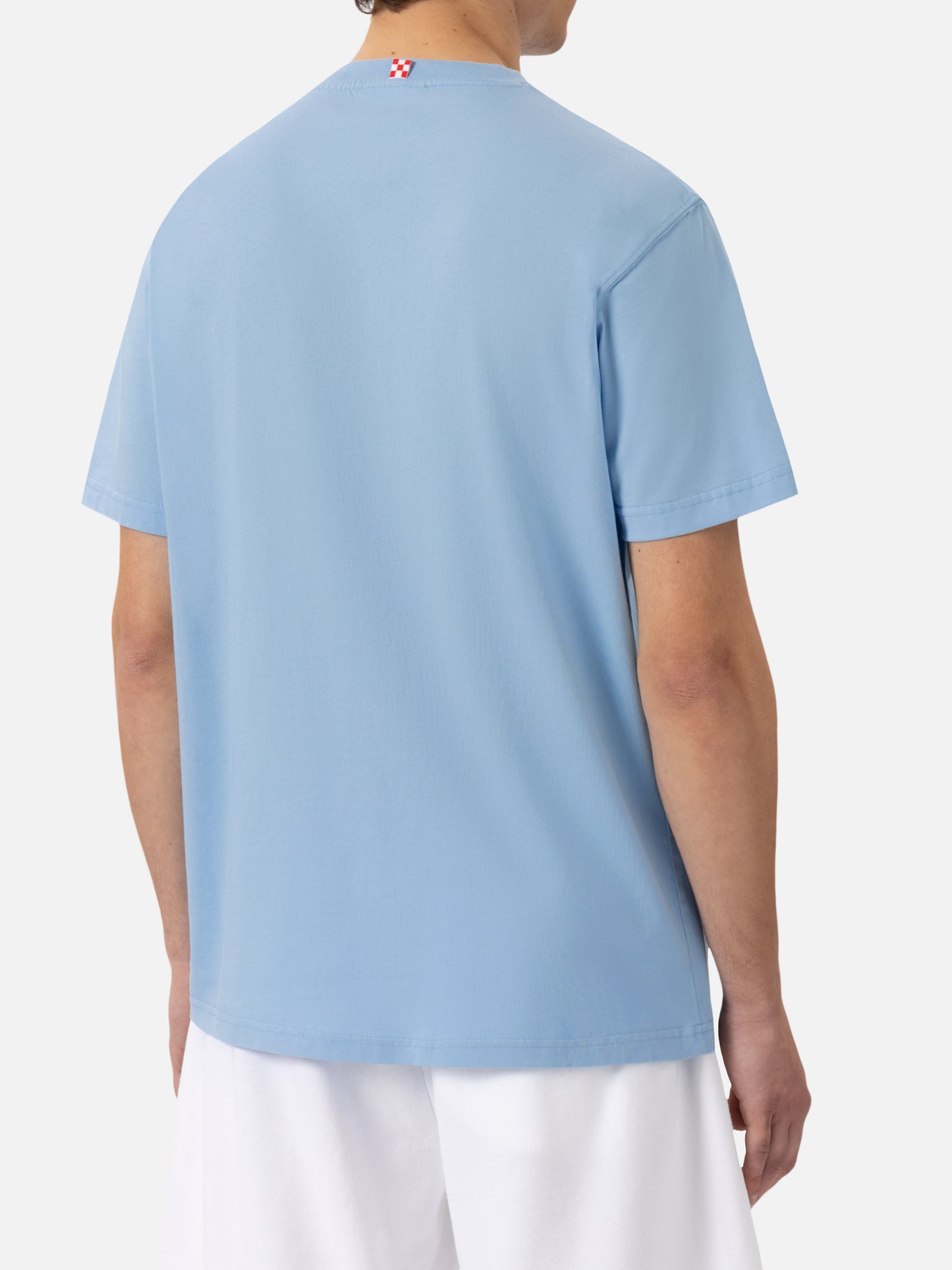 Baumwoll-T-Shirt mit Portofino-Habituè-Stickerei |PORTOFINO DRY GIN SPECIAL EDITION