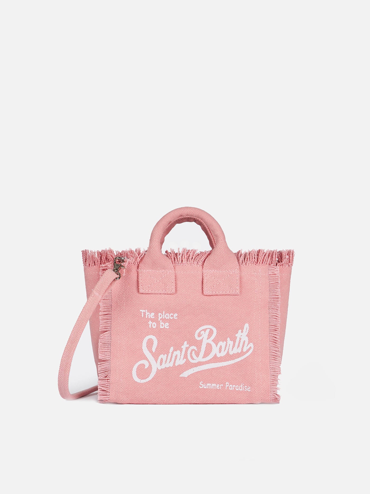 Pink cotton canvas Mini Vanity bag - MC2 Saint Barth