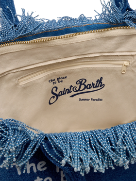 Denim fabric Vanity tote bag - MC2 Saint Barth