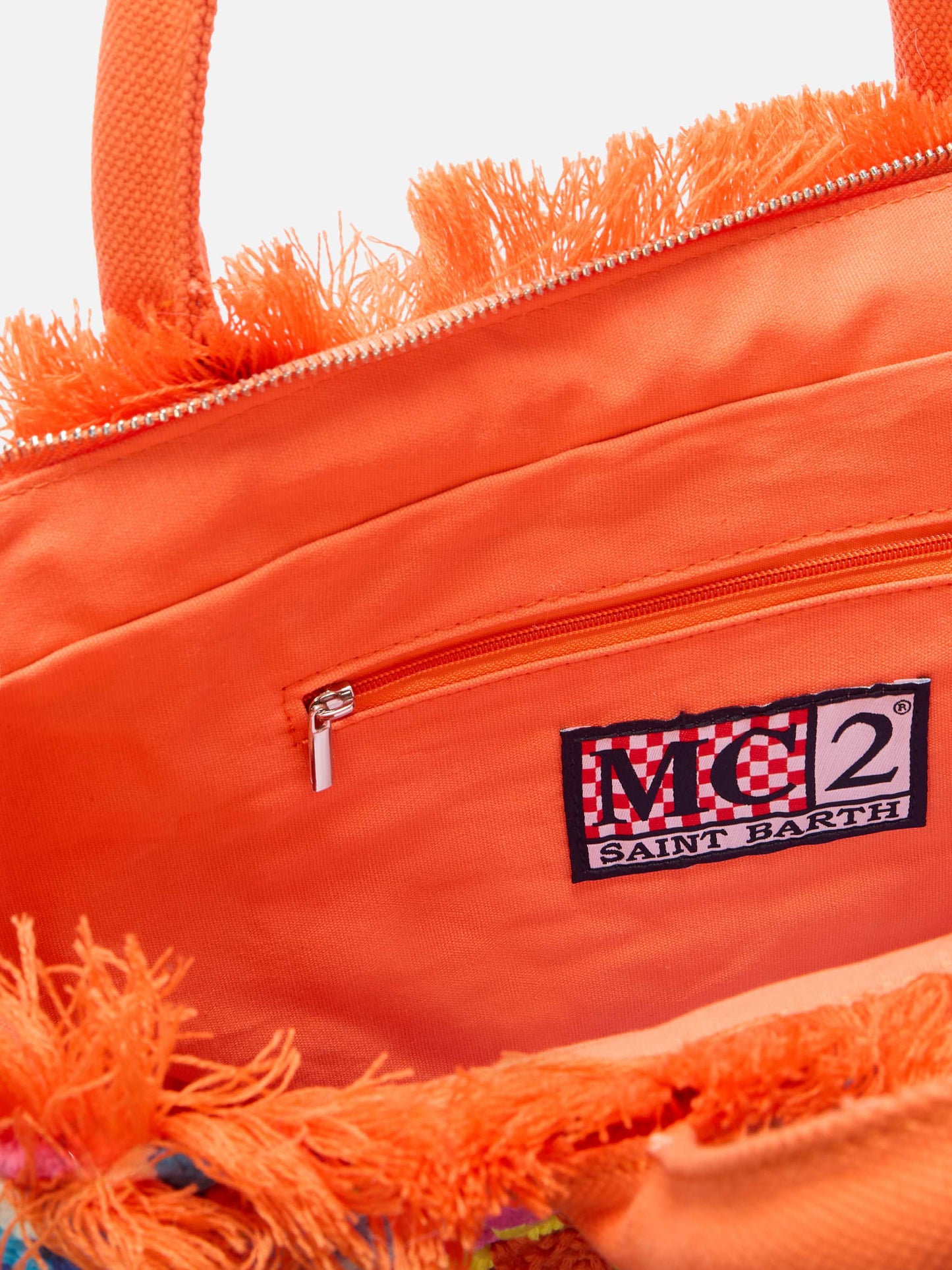 Borsa a spalla Vanity all'uncinetto con fantasia