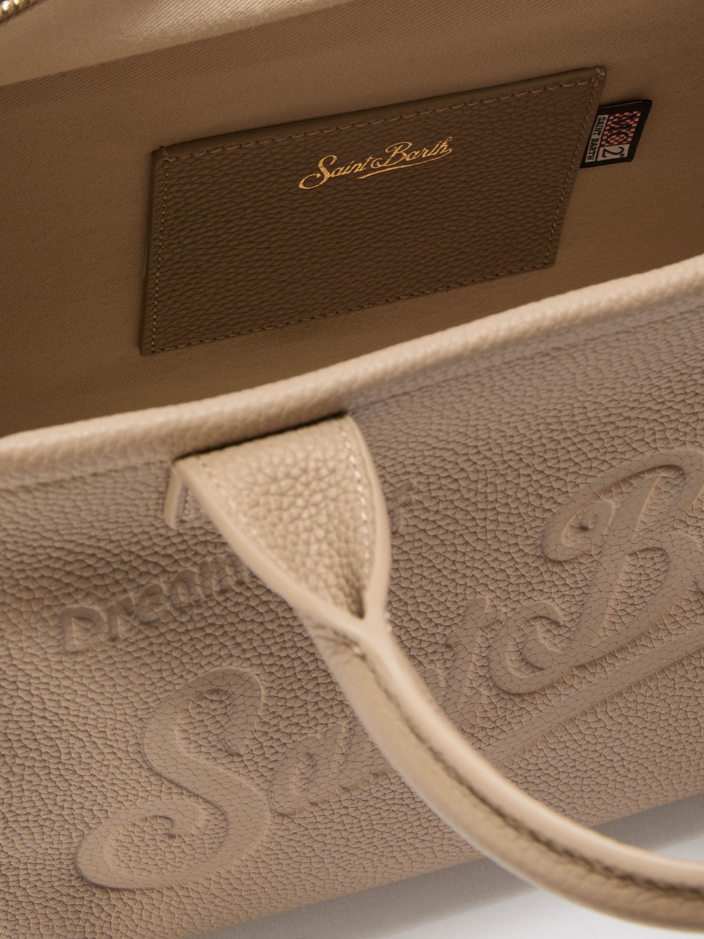 Vanity Bag Midi Shoulder Bag in hazelnut hammered leather