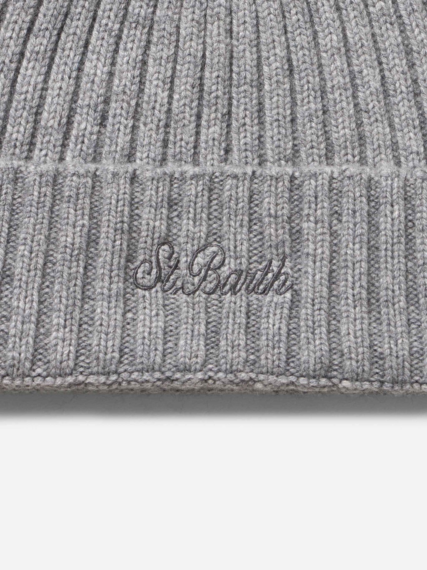 Man mélange grey pure cashmere hat Wengen - MC2 Saint Barth