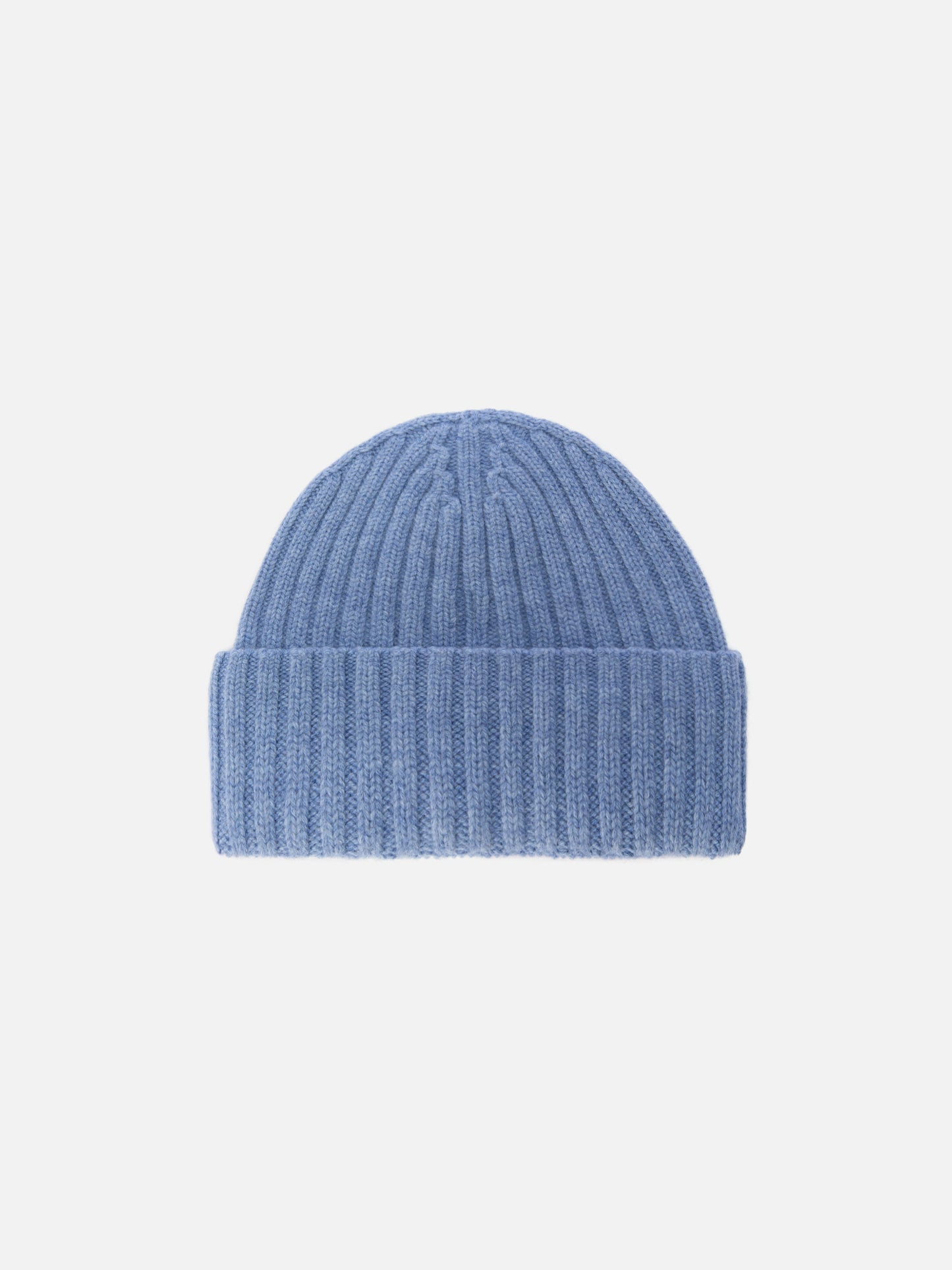 Wengen beanie in powder blue with St. Barth embroidery on the turn-up